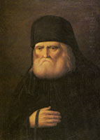 Прижизненный портрет Серафима Саровского, находящийся в патриаршей резиденции в Переделкино